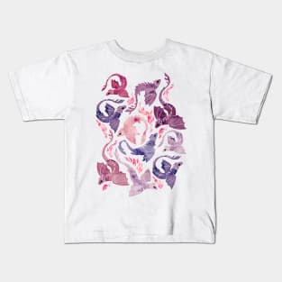 Dragon fire pink & purple Kids T-Shirt